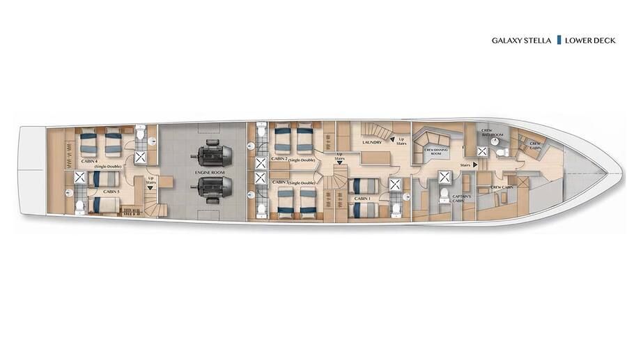 Maindeck and  Lower Deck - Galaxy Stella
